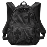 black chrome hearts backpack