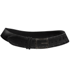 Black Chrome Leather Belt 3.0