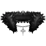 Black Chrome Neck Fur