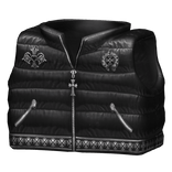 Black Chrome Puffer Vest
