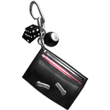 Black Chrome Wallet & Y2K Keychains
