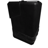 Black classic leather trench coat left arm (PBR)