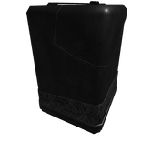 Black classic leather trench coat right arm (PBR)