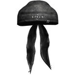 Black Cloth Wrapped Bandana [Pirate Set]