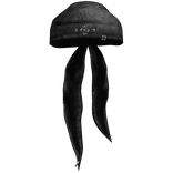 Black Cloth Wrapped Pirate Bandana [Pirate Set]