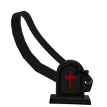 black gothic gravestone/coffin crossbody purse