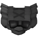 black coquette doll ruffled headpiece