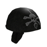 Black Cotton Bandana Hat