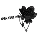 Black Covering Eye Rose