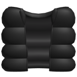 black cozy puffer vest