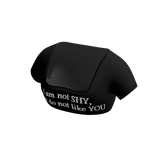 ✅Black crop top✅ I am not SHY