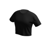 ♡ Black Cropped Shirt