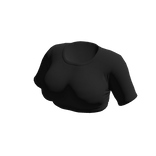 Black cropped tight t shirt 