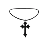 Black Cross Necklace