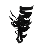 Black Cross with Ribbons for Korblox