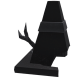 black crystal cone hat