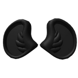Black Curly Animal Ears