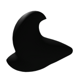 Black Curly Tuft Tail