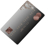 Black Cute Sparkly Bank Credit Card - Face