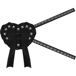 black cute studded eyepatch