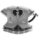 ୨୧ black cutecore kawaii pet doctor dress w/ tail