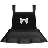 Black Cutesy Kawaii Denim Overall Dress