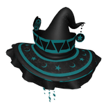 Black Cyan Enchanted Mindweaver Hat