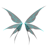 Black Cyan Mystic Lace Wings