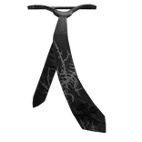 Black Cyber Sigil Emo Tie