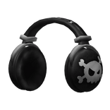 Black Death Skull Headphones
