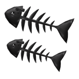 Black Decora Fish Bone Hair Clip & Bow