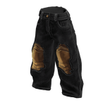 Black Denim Jeans w/ Gold Armour