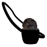 Black Derpy Cat Pouch (R6 & R15)