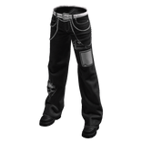 Black Designer Atlanta Hood Chain Jeans