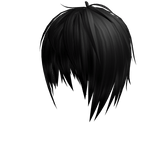 Black disheveled hair,  gothic  x emo x vkei