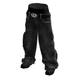 Black Distressed Designer Jeans w/ Boots