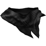 Black Distressed Neck Scarf
