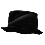 black distressed top hat