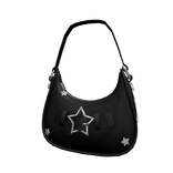 Black Distressed Y2K Preppy Star Purse 3.0 