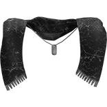 Black Dog Tag Scarf