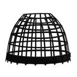 black dollette caged crinoline ruffle underskirt