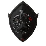 Black Dragon Crest Shield