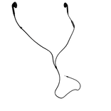 Black earbuds