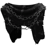 Black Emo Chain Cross Grunge Neck Scarf