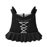 † black emo doll ruffle dress