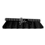 black emo goth skull bright belt cute mini skirt ♡