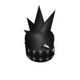 ♱ black emo goth spiked face mask w/ corset lace ♱
