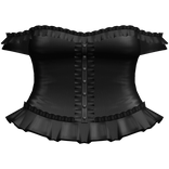 black emo gothic protagonist off shoulder dress