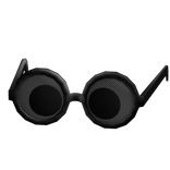 Black Emo Grunge Eyeglasses - Cross-eyed