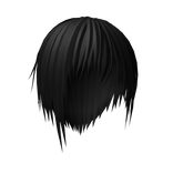 Black Emo Layered Japanese/Visual Kei Hair